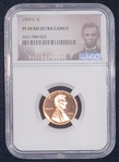 1999-S  Lincoln Cent   Proof 69 RD  Ultra Cameo   NGC 