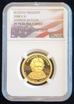 2008-S  $1  Andrew Jackson  Proof 70 Ultra Cameo   NGC 